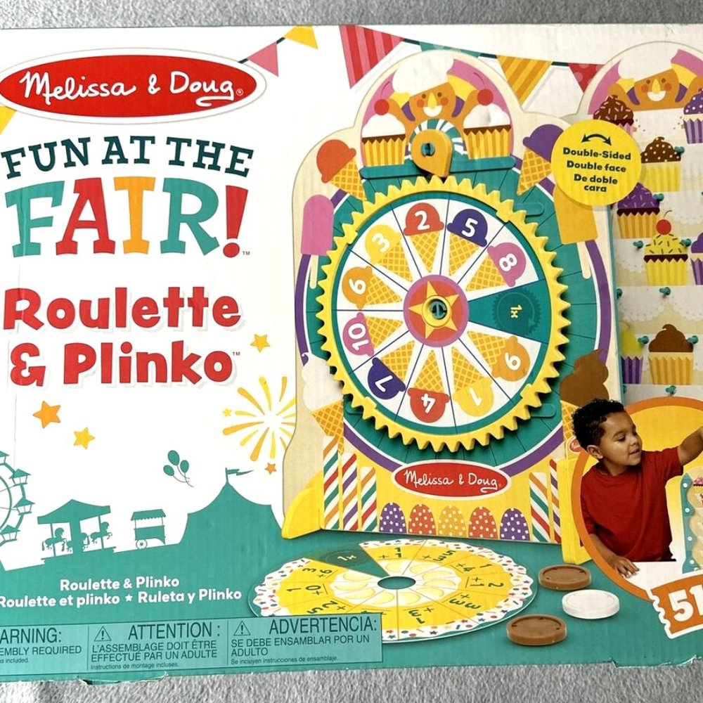 Melissa & Doug Fun At The Fair 2in1 Carnival Sensory Games